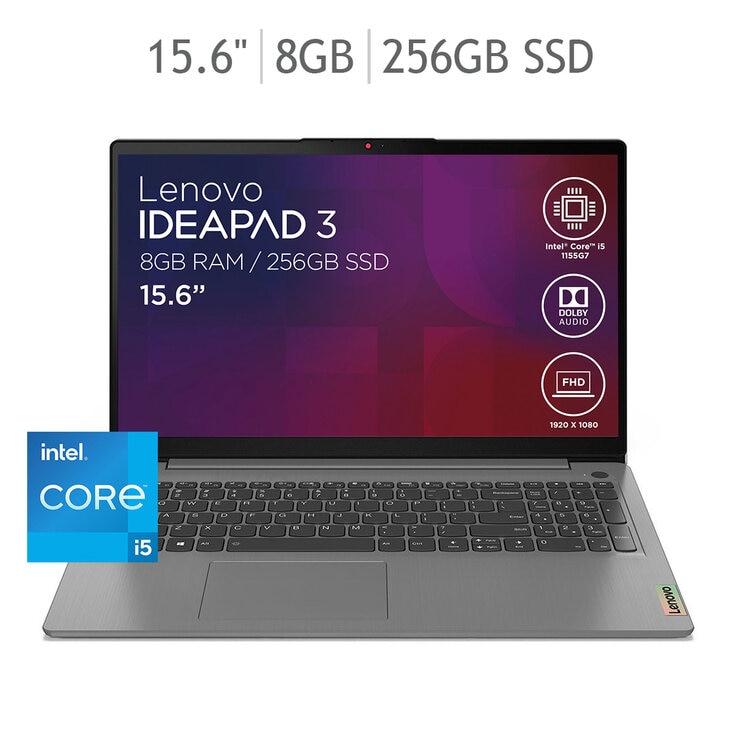 Lenovo IdeaPad 3 Laptop 15.6" Full HD Intel Core i5 8GB 256GB SSD