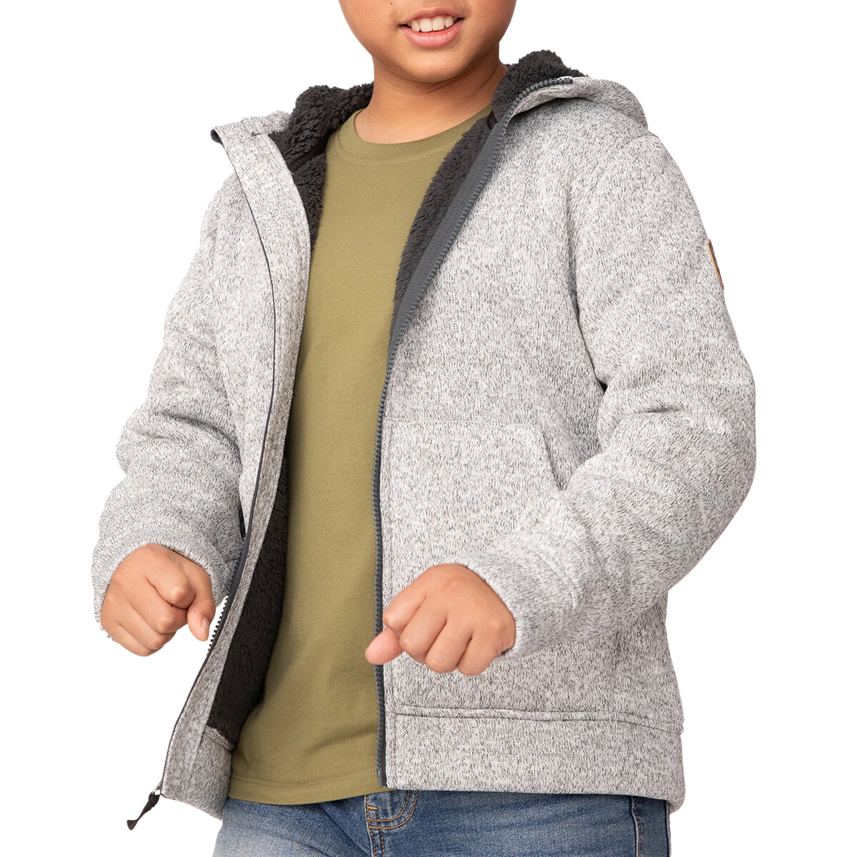 Free Country Chamarra para Niños y Niñas Gris 10 / 12 Años Free Country Chamarra para Niños y Niñas Gris 10 / 12 Años