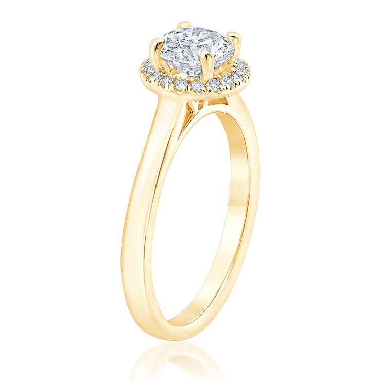 e Compromiso, Diamantes 1.10ctw, Oro Amarillo de 14K e Compromiso, Diamantes 1.10ctw, Oro Amarillo de 14K