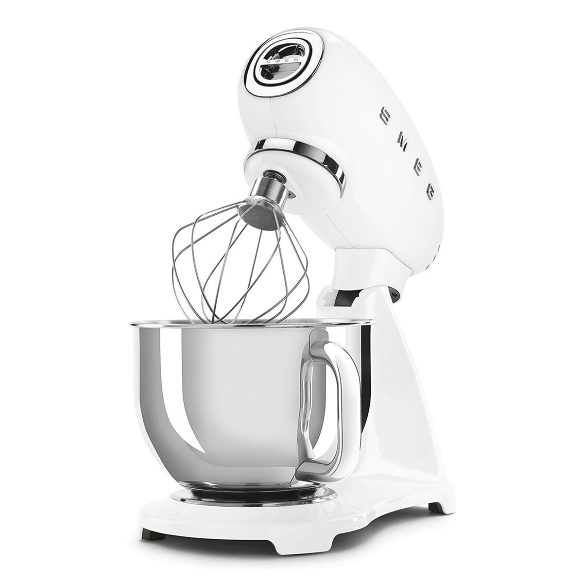 Smeg Batidora de Pedestal con Tazón de Helado incluido, color blanca