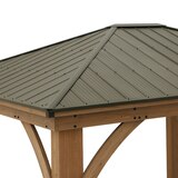 Yardistry pérgola de madera con techo de aluminio de 4.3m x3.7m