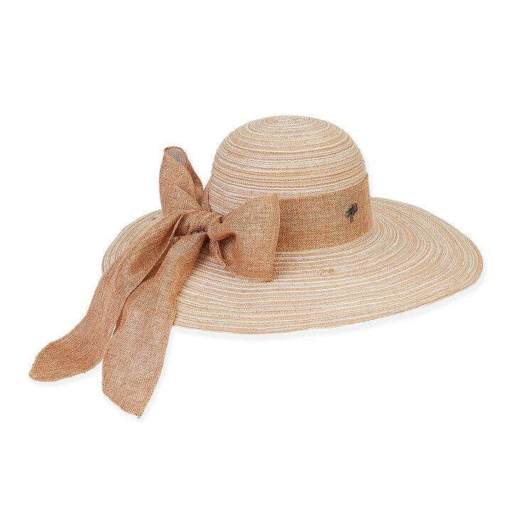 Sun & Sand, Sombrero de Ala Grande Con Moño en Varios Colores
