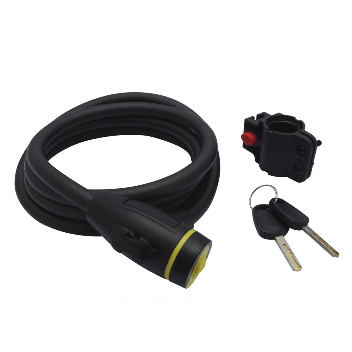 Yale, Cable de Acero con Candado y Llaves 12x1800 mm Yale, Cable de Acero con Candado y Llaves 12x1800 mm