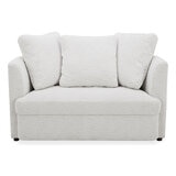 Aiden & Ivy, Silla Decorativa de Tela con Otomano