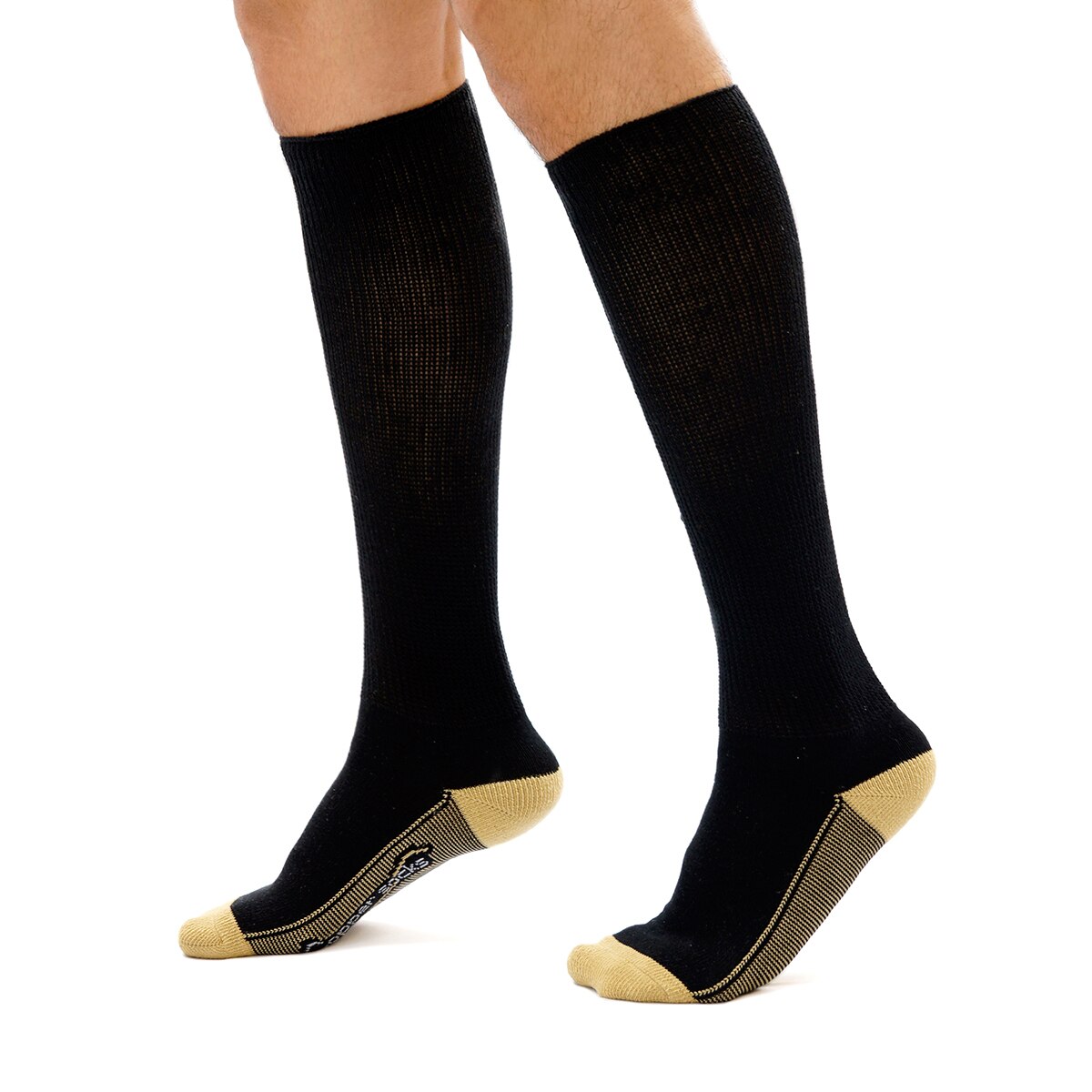 Copper Socks Calcetín Largo para Diabético Talla Mediana