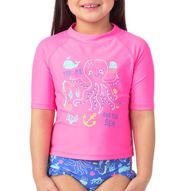 Saint Eve Traje de baño 2 piezas para Niños o Niñas Rosa 3 Años