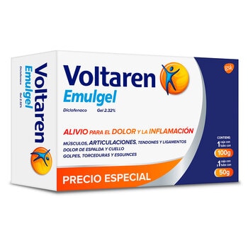 Voltaren Emulgel  Diclofenaco Gel  2.32% 100g + 50g 