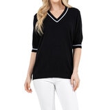 Cristina B Suéter para Dama Negro Chica