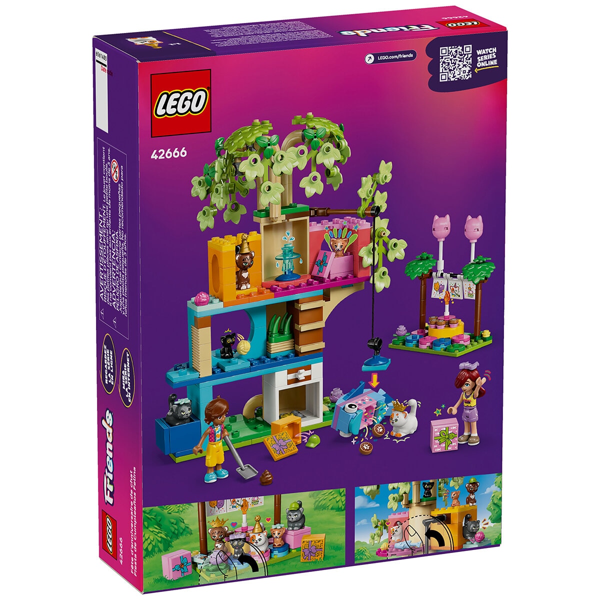 LEGO Friends Fiesta de Cumpleaños y Casa del Árbol Felina