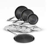 Hexclad, Batería de Cocina de 7 Piezas Con Comal Hexclad, Batería de Cocina de 7 Piezas Con Comal