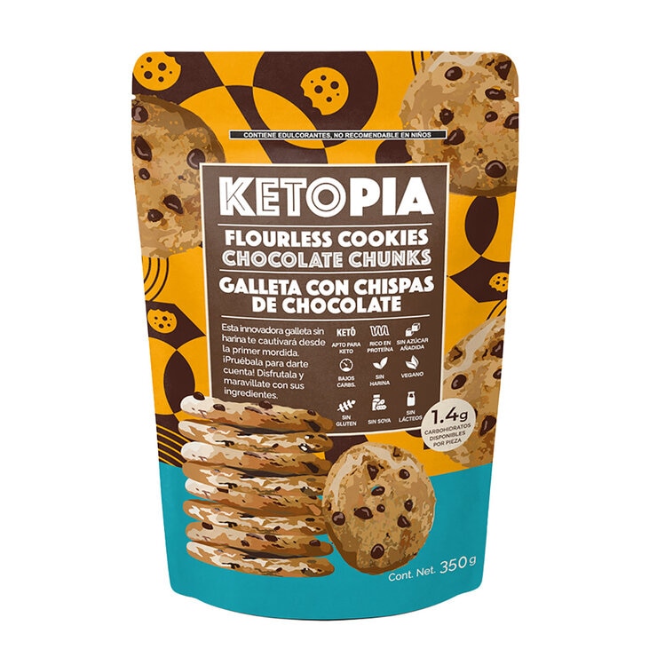 Ketopia Galleta con Chispas de Chocolate 350 g