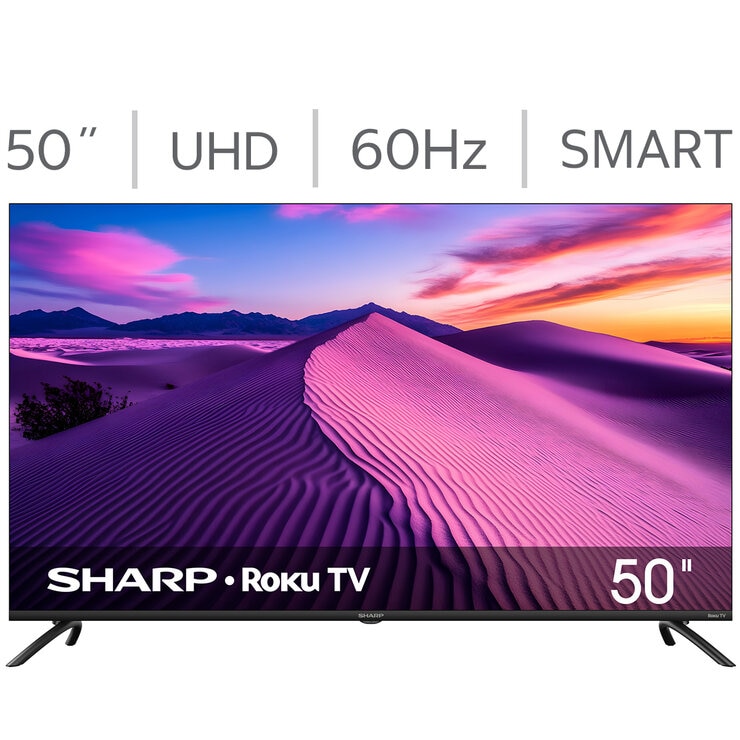 Sharp Pantalla 50" UHD 4K Roku TV
