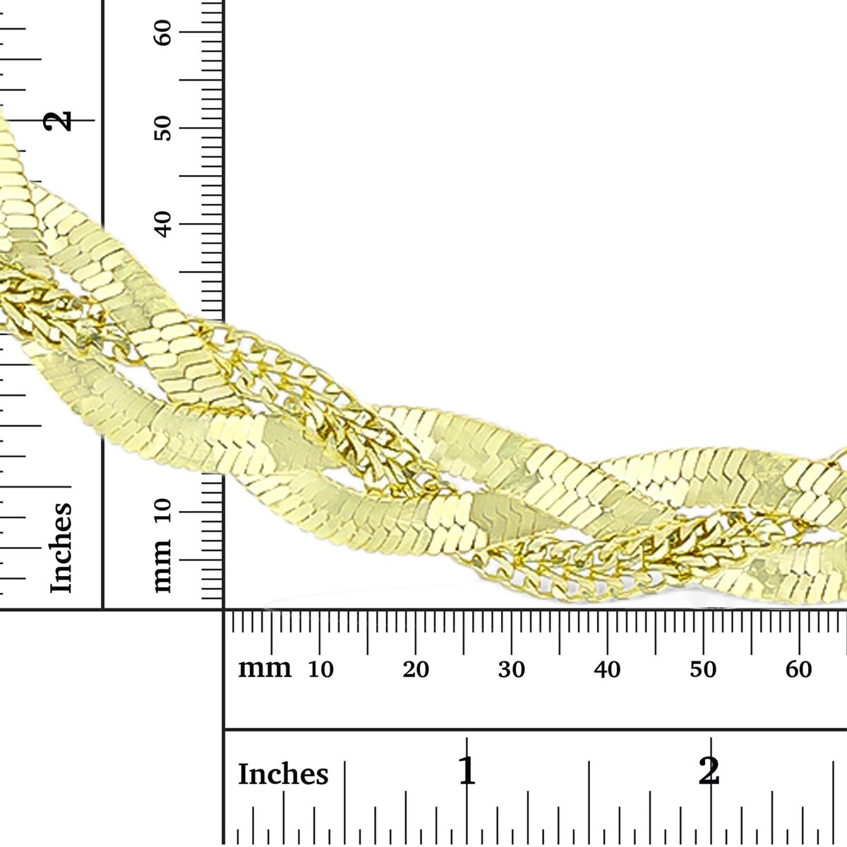 Cadena, Herringbone, 43.18cm, Oro de 14K