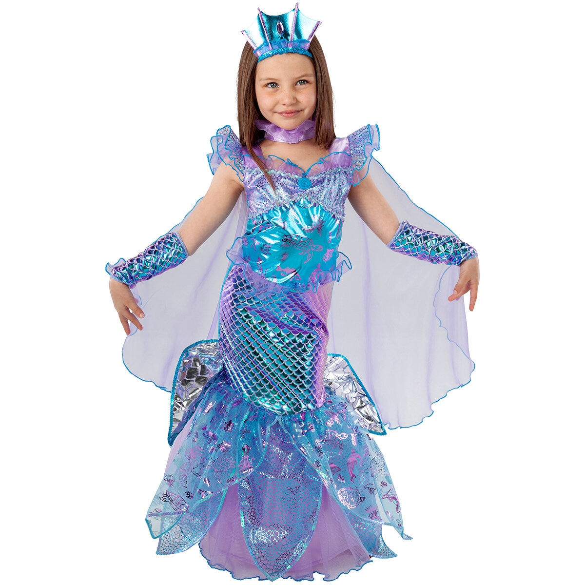 Juego de Disfraz Sirena Azul, 5/6