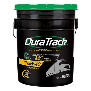 Quaker DuraTrack Aceite para motor a Diesel 15W40 API CK-4 Cubeta de 19L