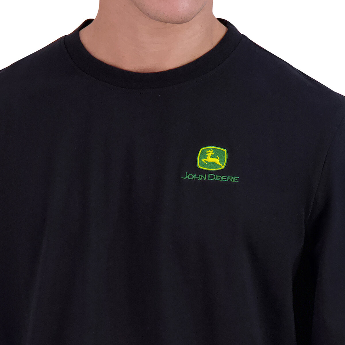John Deere Playera para Caballero Negro Chica