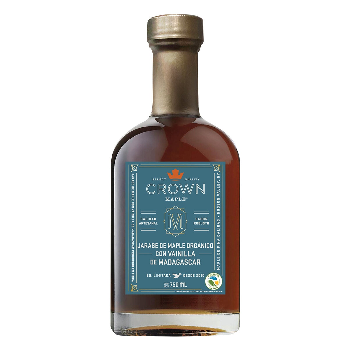 The Crown Jarabe de Maple Orgánico con Vainilla de Madagascar 750 ml