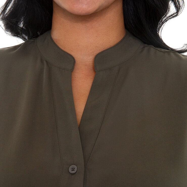 Mario Serrani Italy Blusa para Dama Verde Mediana