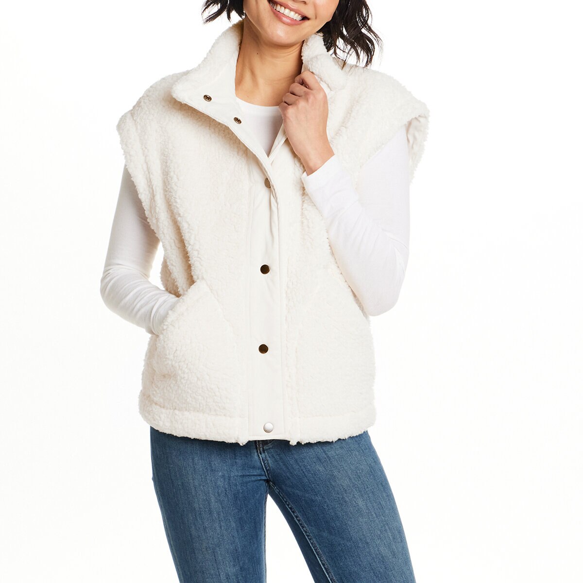 Weatherproof Chaleco para Dama Crema Chica