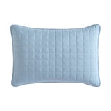 Juego de Edredón Queen de 6 piezas, Geométrico Azul