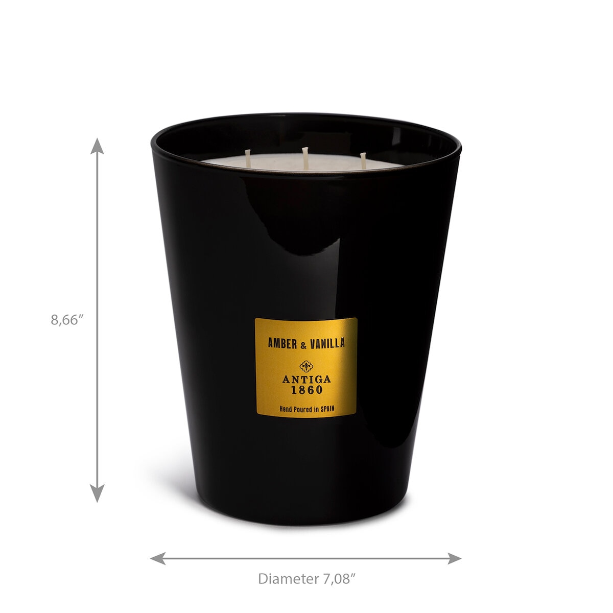 Antiga 1860 Vela Perfumada 2.56 kg Ambar y Vainilla