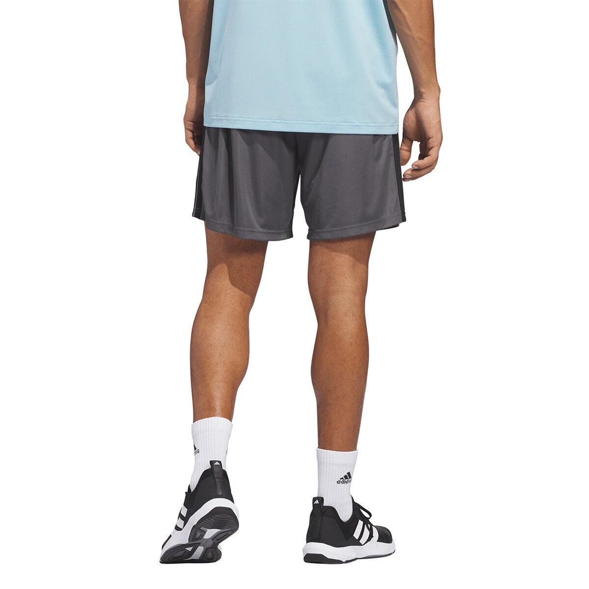 Adidas Shorts Deportivos para Caballero Gris Chica