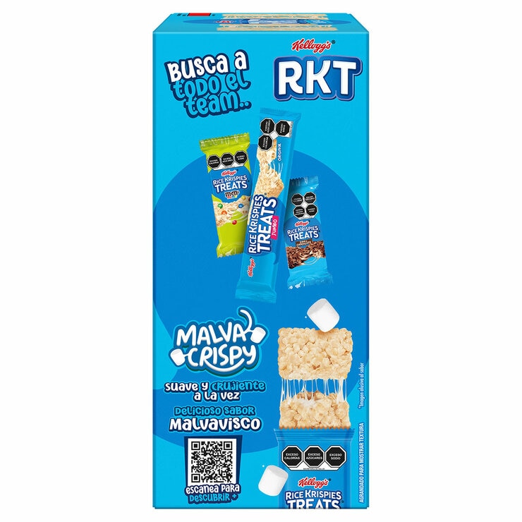 Kellogg's Barras de Arroz Inflado Rice Krispies 40 pzas de 22 g