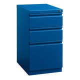Hirsh archivero metálico dos cajones lapiceros y cajón archivero tamaño carta color azul