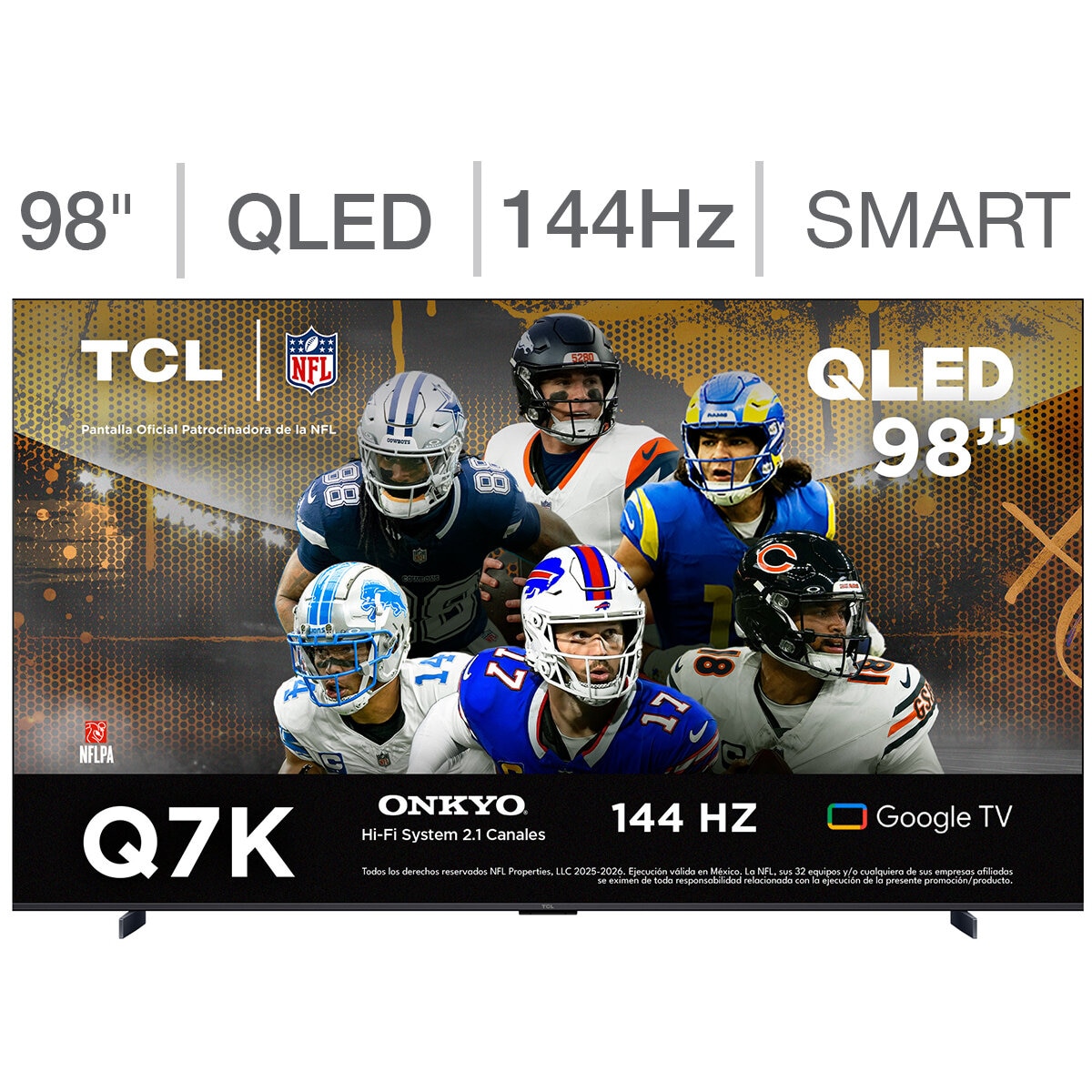 TCL Pantalla 98" QLED Google TV TCL Pantalla 98" QLED Google TV