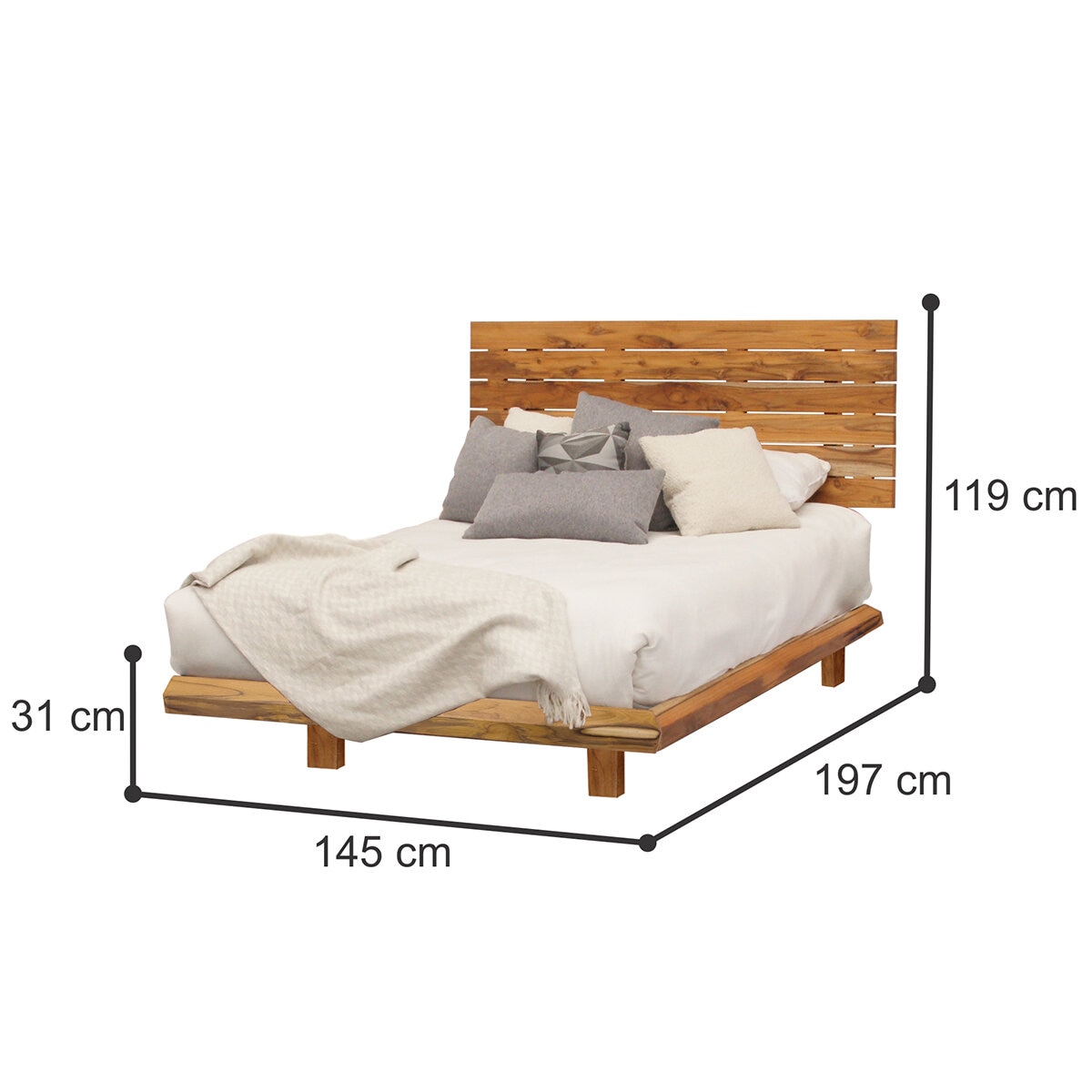 Skanor Muebles, Rimini, Cama Matrimonial