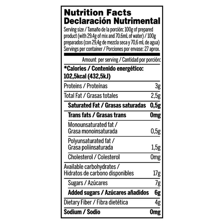 Praná Overnight Chía y Avena Sabor Moras 794 g