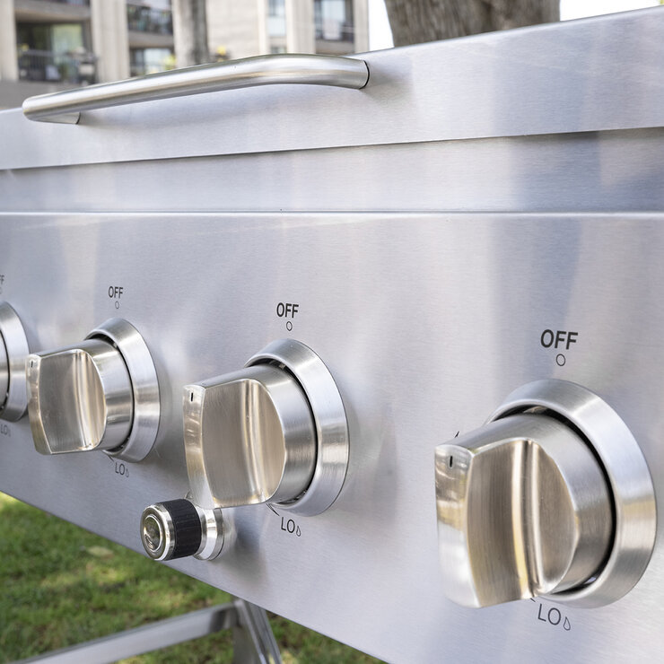 NXR, Parrilla de Acero de 8 Quemadores Plegable