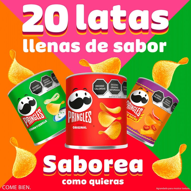 Pringles Papas Surtidas 20 pzas