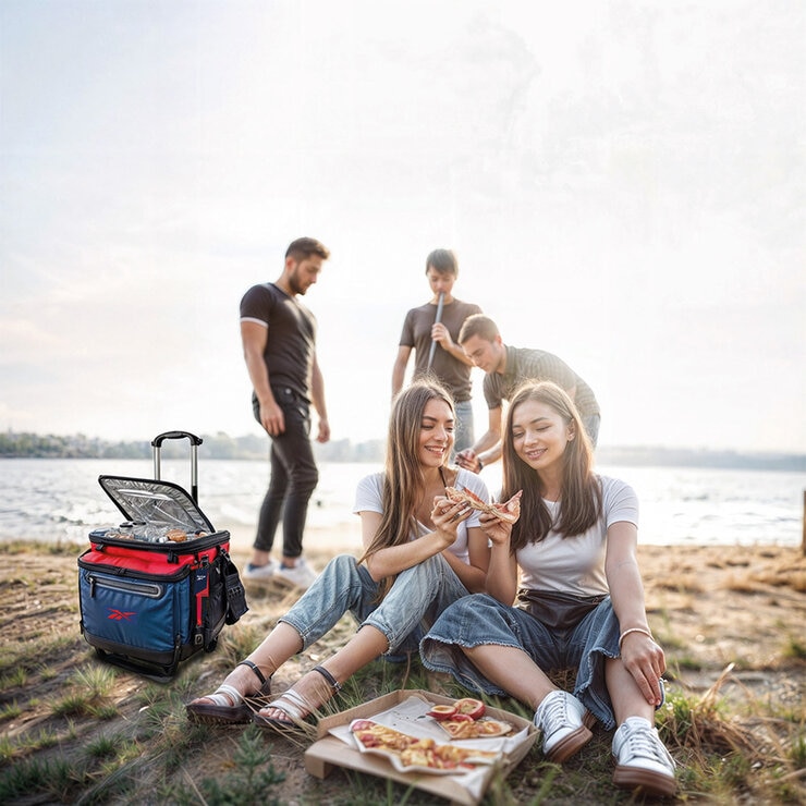 Reebok Hielera Iceberg de 45 Litros con Ruedas + Botella de Regalo