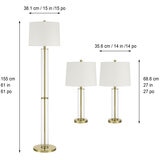 Bridgeport Designs, Juego de 3 Lámparas