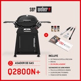 Weber, Q2800N+ Asador de Gas con Carrito