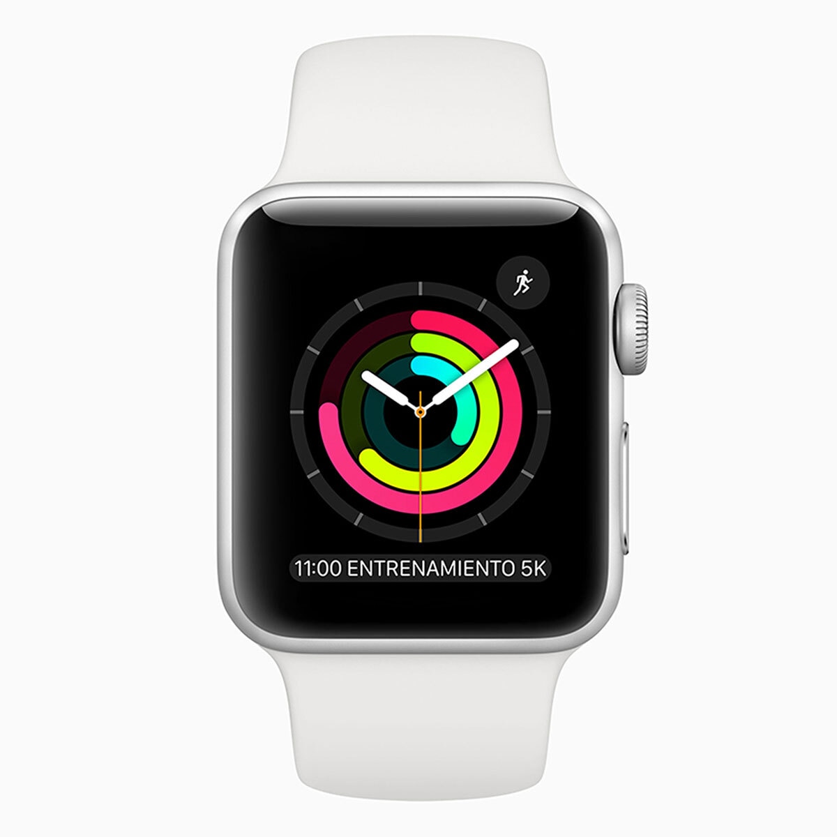 Apple Watch Series 3 (GPS) Caja de Aluminio Plata 38 mm con correa deportiva blanca