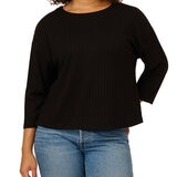 Adrianna Papell Blusa para Dama Negro EE Grande