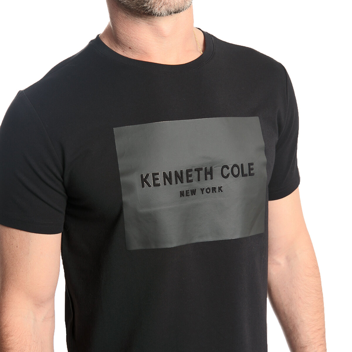 Kenneth Cole Playera para Caballero Extra Grande Negro