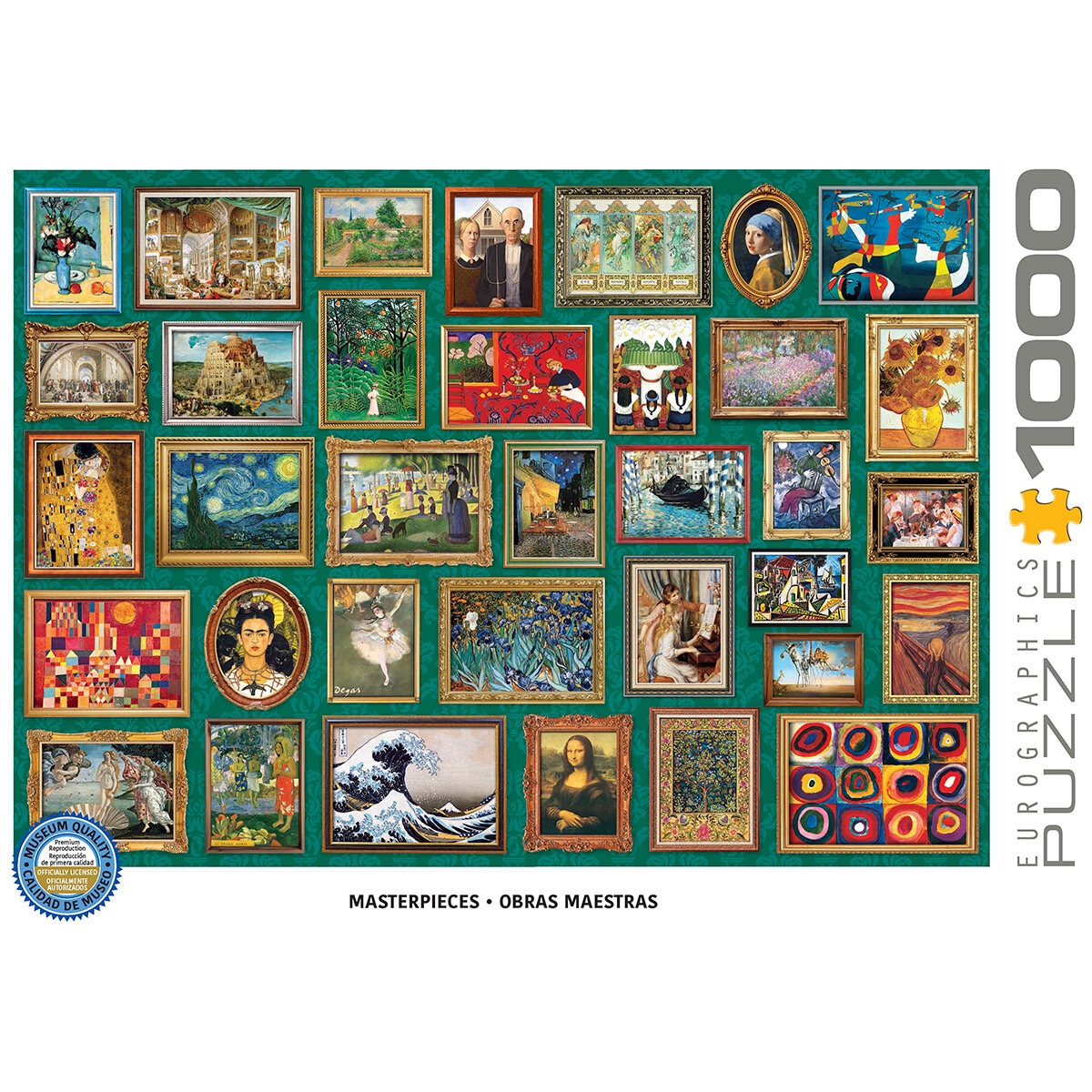 Eurographics Rompecabezas de 1000 pzas, Obras Maestras