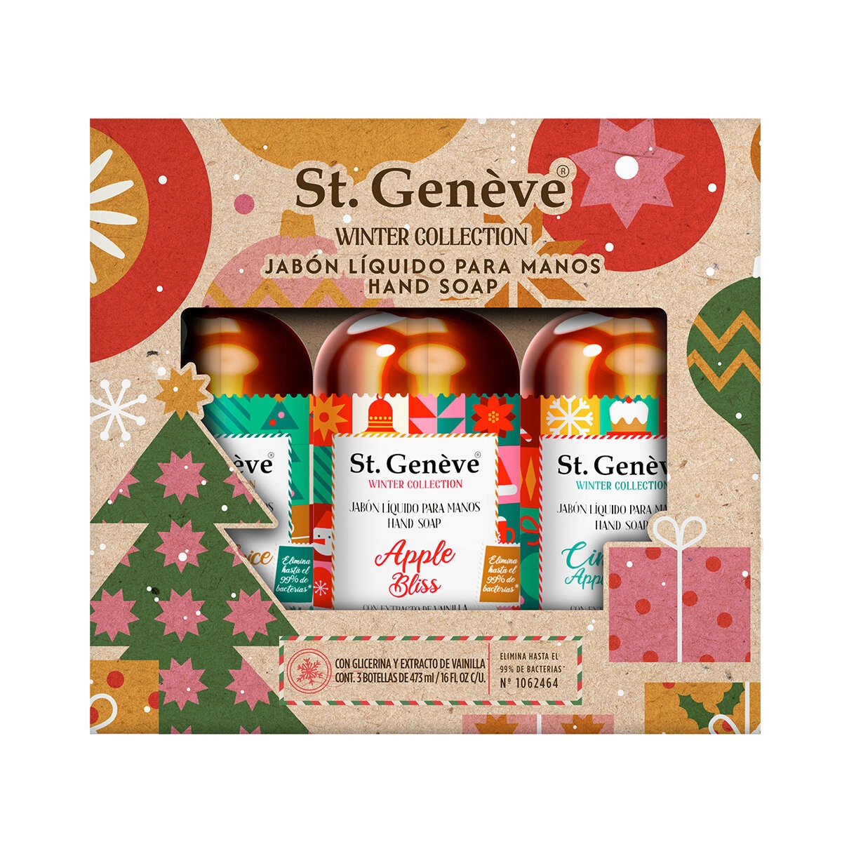 St. Genève Jabón Líquido para Manos Colección Invierno 3/473 ml St. Genève Jabón Líquido para Manos Colección Invierno 3/473 ml