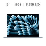 Apple MacBook Air 13" M5 16GB 512GB SSD Azul Cielo Apple MacBook Air 13" M5 16GB 512GB SSD Azul Cielo
