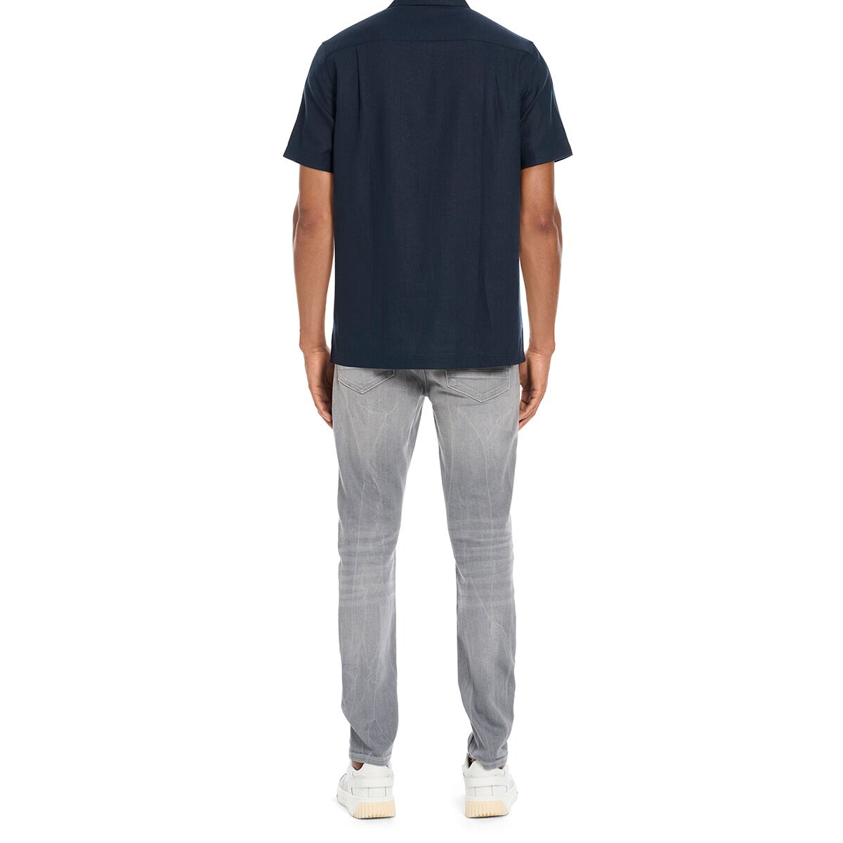 Scotch & Soda Amsterdam Camisa para Caballero Azul Extra Grande