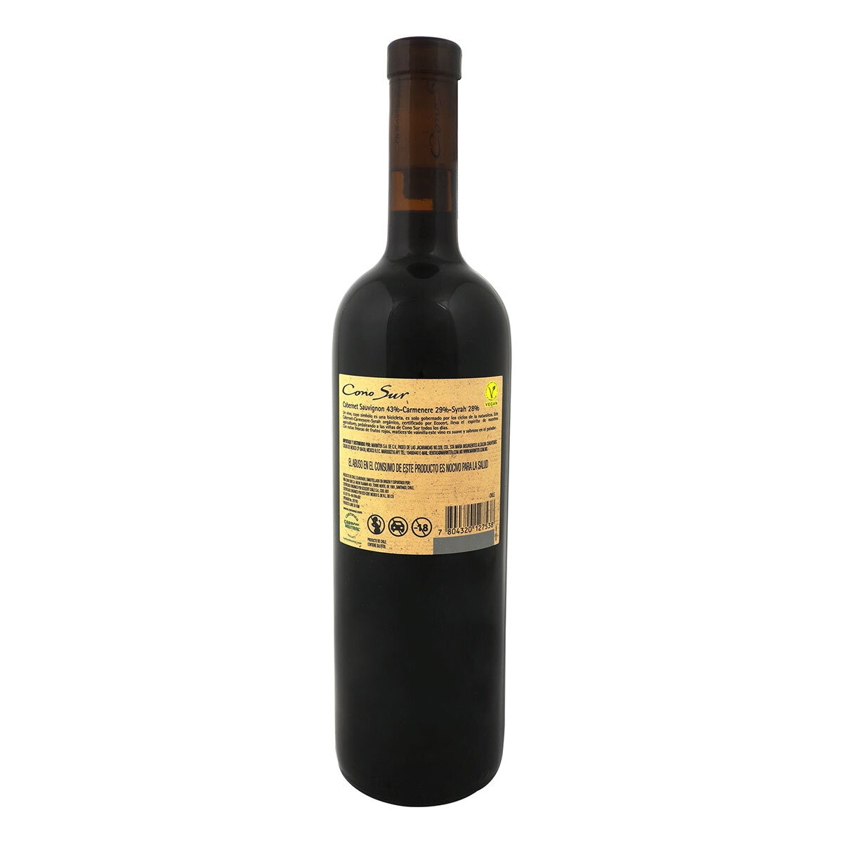 Vino Tinto Cono Sur Orgánico 750ml