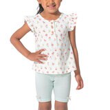 Nicole Miller Conjunto de 3 Piezas para Niños y Niñas Flores Rosas 4 Años