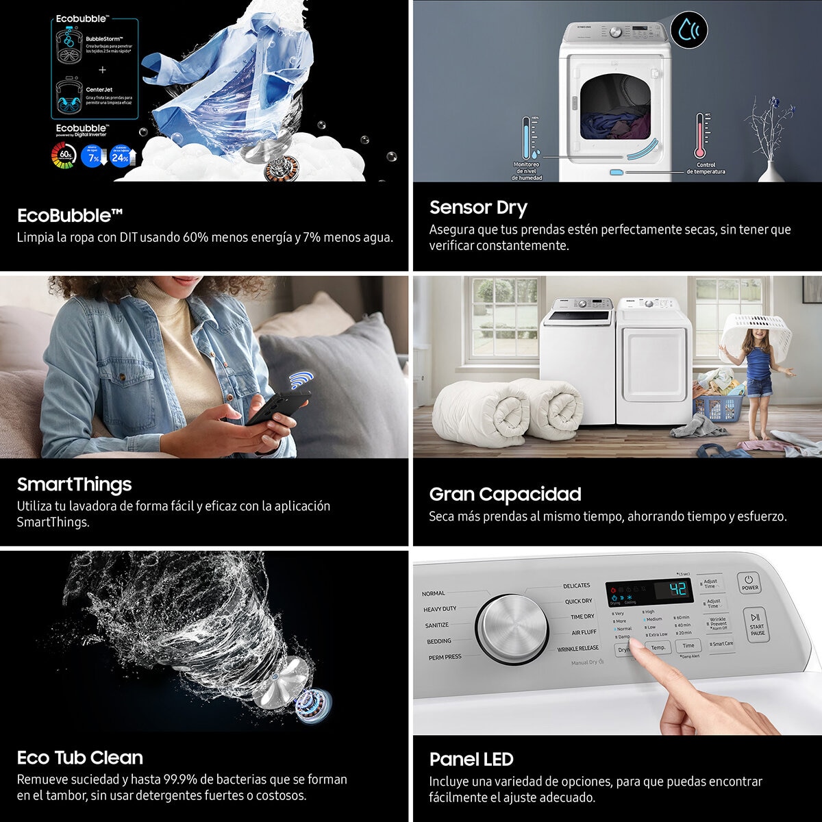 Samsung Combo Lavadora Y Secadora 23 y 24 kg