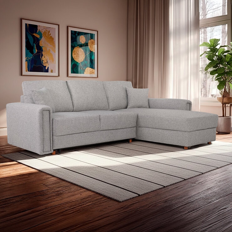 Violanti, Sofá Cama de 3 Plazas Beige