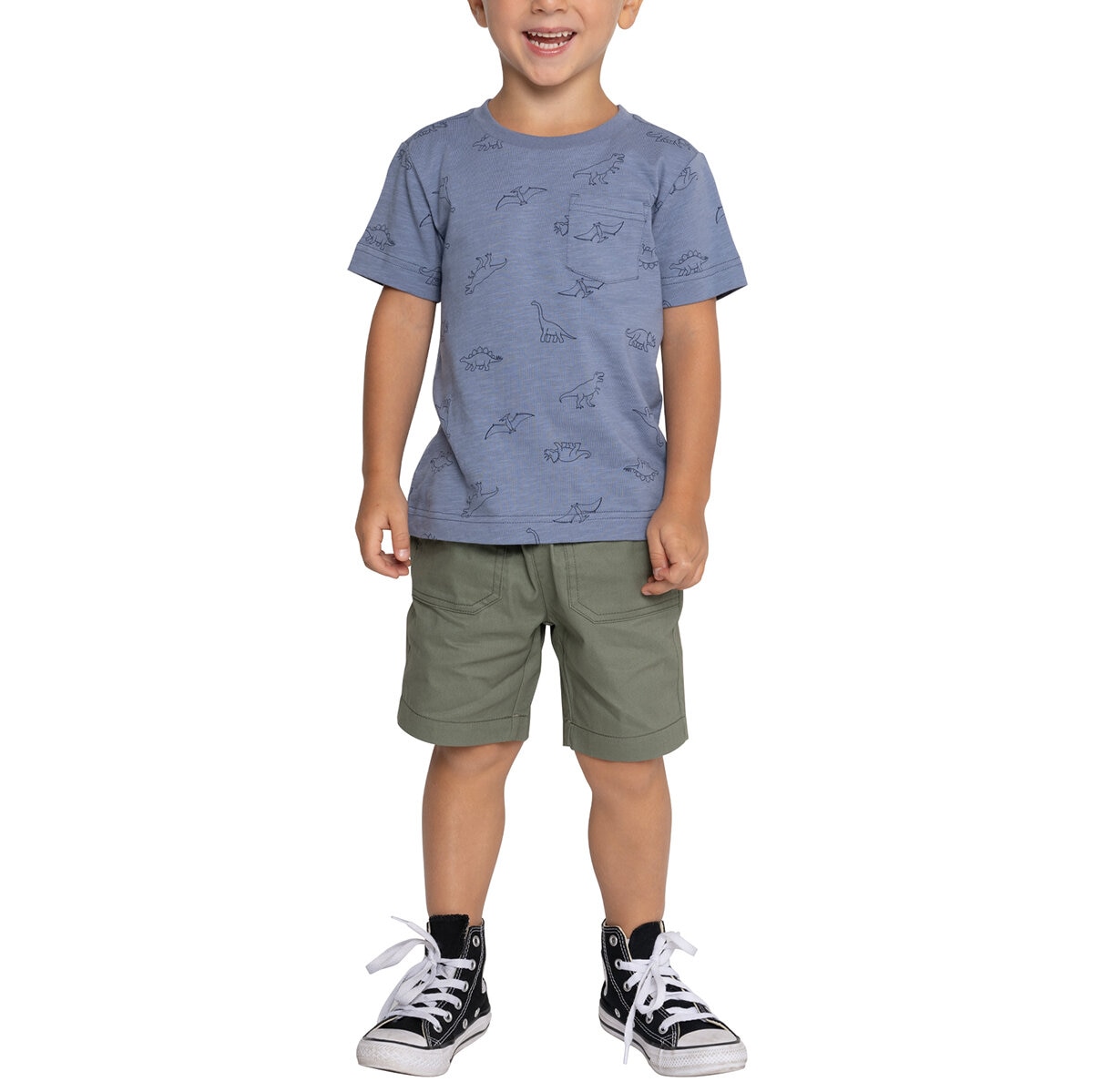 Pekkle Playera 4 piezas para Niños y Niñas Dinosaurio 5 Años