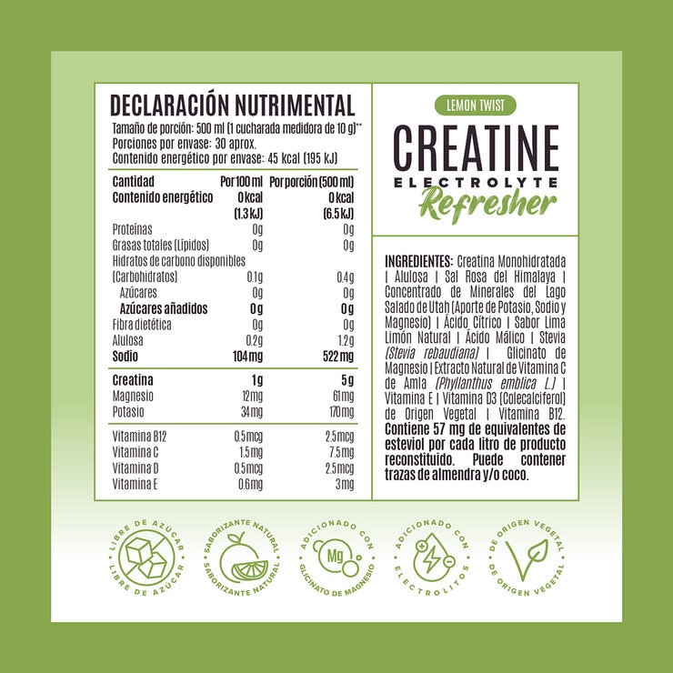 Birdman Creatina Refresher Limón 2/300 g