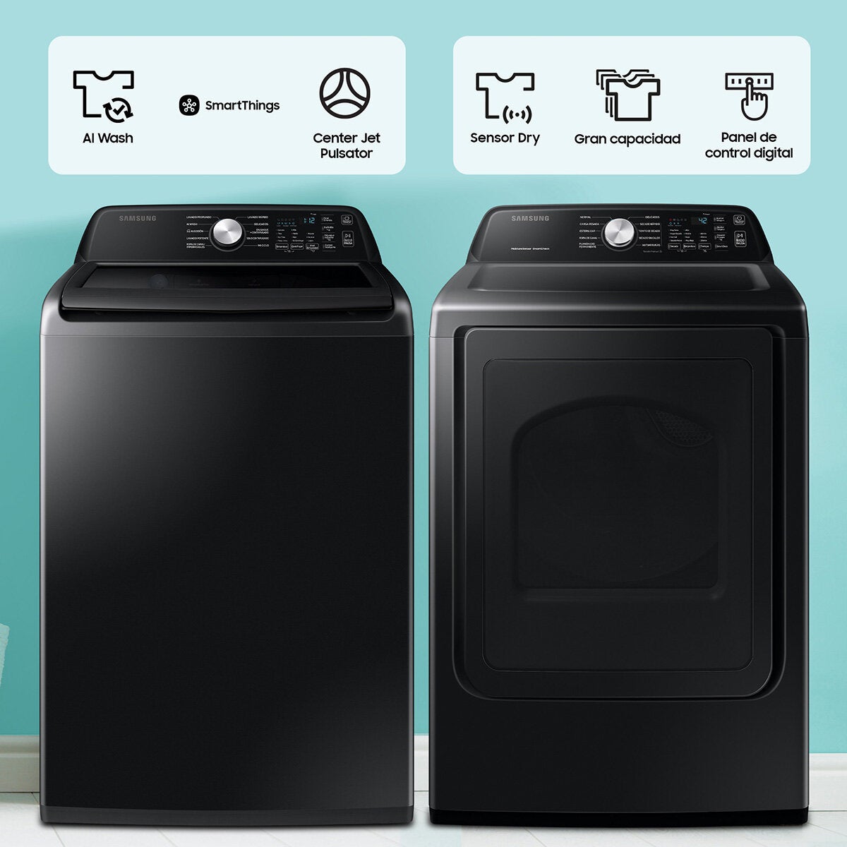 Samsung Combo de Lavado de Gas 23kg/24kg Samsung Combo de Lavado de Gas 23kg/24kg